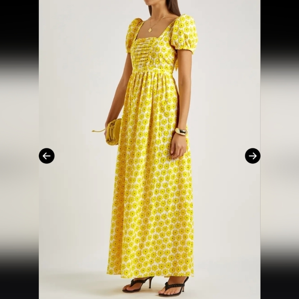 Diane Von Furstenberg Poppy Maxi Dress In Daisy Dot